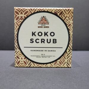 Koko Scrub handmade Samoan coconut box