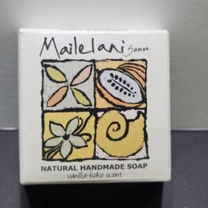 Natural handmade vanilla-koko soap box