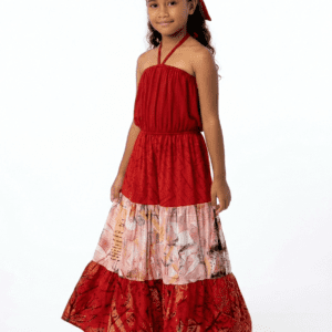 KIDS SUN DRESS TUBE W STRAP -SIZE YOUTH 10