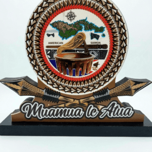 PLAQUE ON STAND -MUAMUA LE ATUA