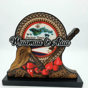 PLAQUE ON STAND -MUAMUA LE ATUA