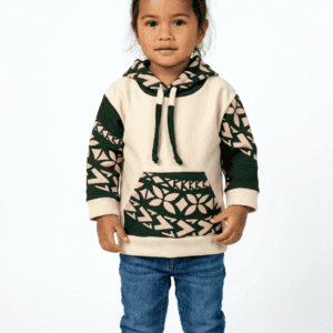 KIDS CORNER - HOODIE CREAM W PATCH ELEI