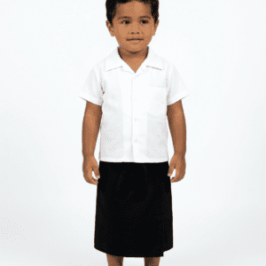 KIDS ELEI BUTTON DOWN SHIRT - WHITE