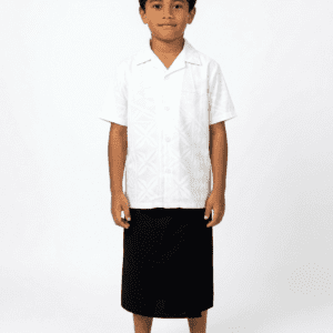 KIDS ELEI BUTTON DOWN SHIRT - WHITE