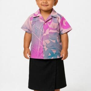 KIDS ELEI BUTTON DOWN SHIRT - PINK